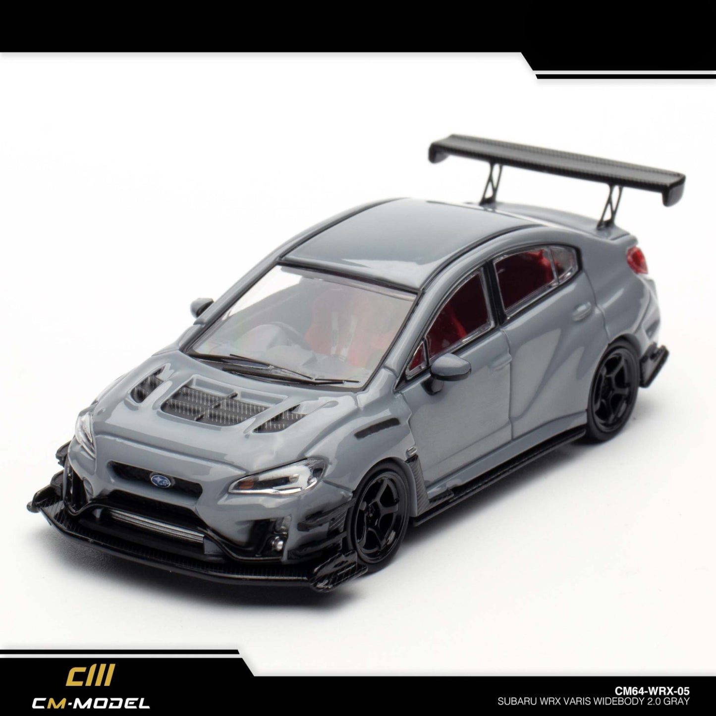 CM Model - Subaru WRX Varis Widebody 2.0 – Gray - CM64-WRX-05