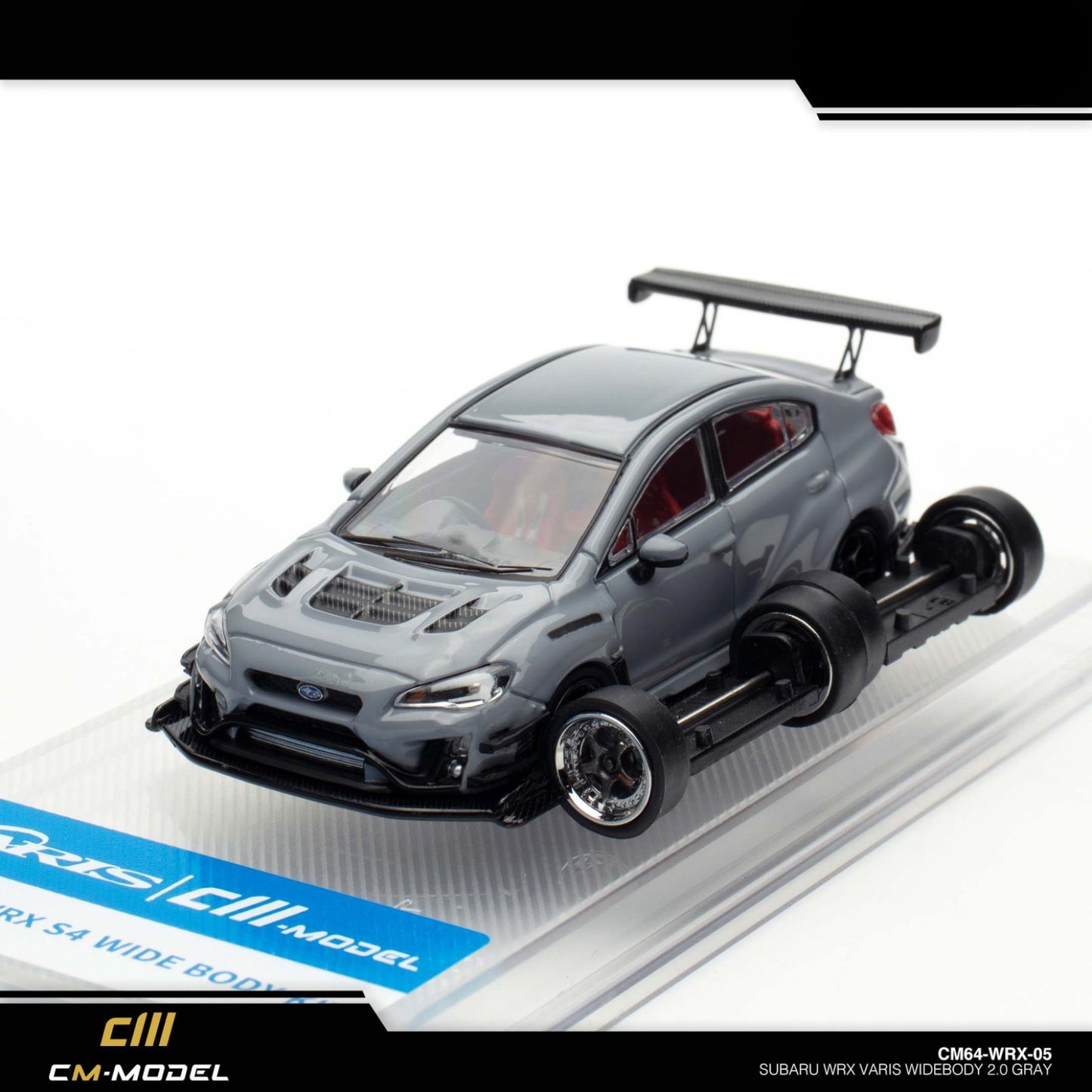 CM Model - Subaru WRX Varis Widebody 2.0 – Gray - CM64-WRX-05