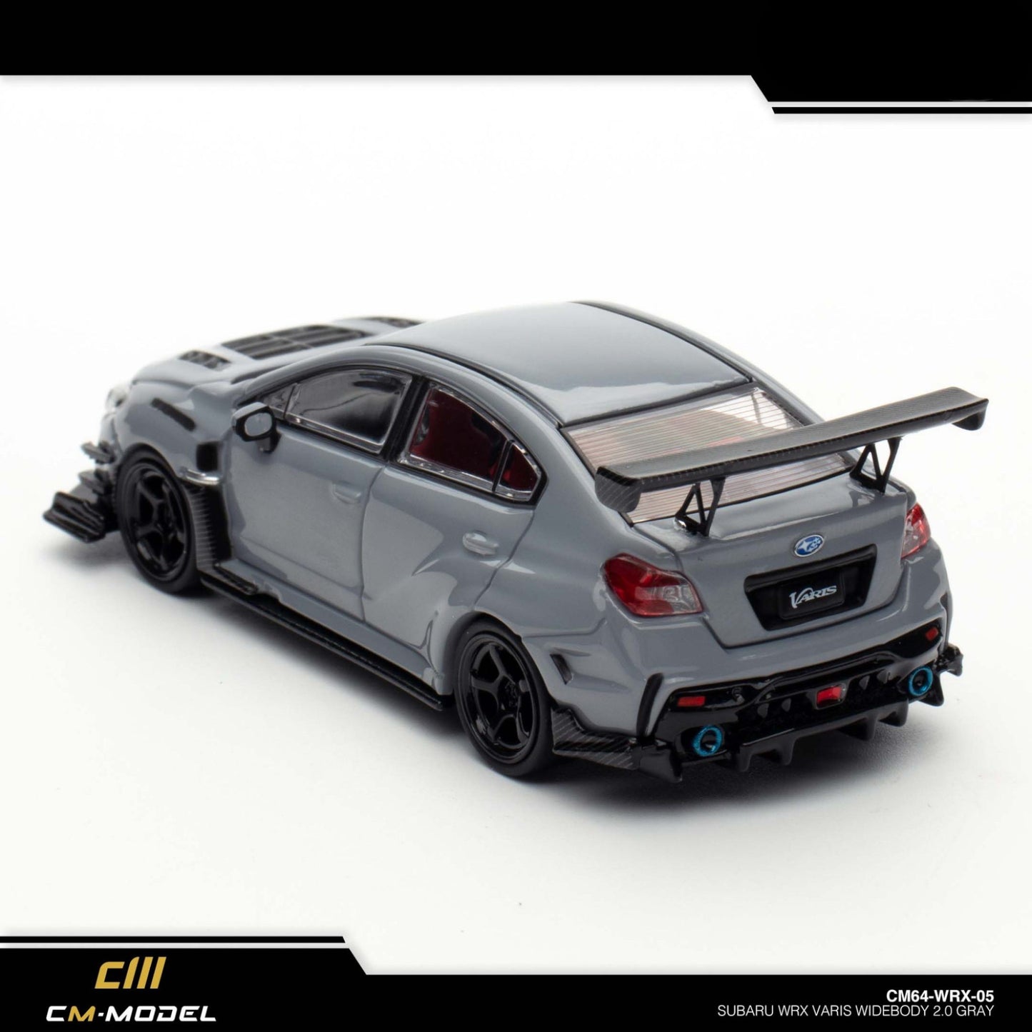 CM Model - Subaru WRX Varis Widebody 2.0 – Gray - CM64-WRX-05