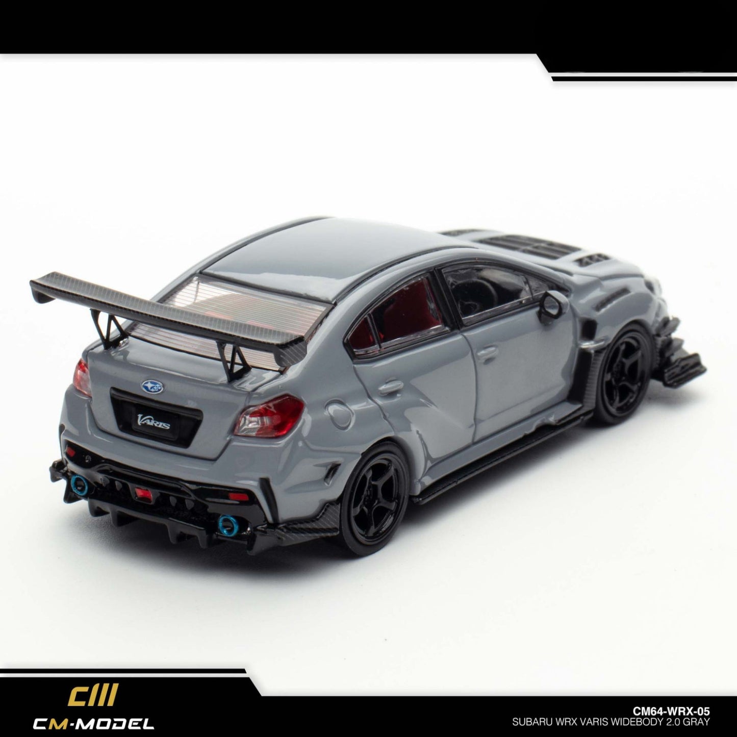 CM Model - Subaru WRX Varis Widebody 2.0 – Gray - CM64-WRX-05