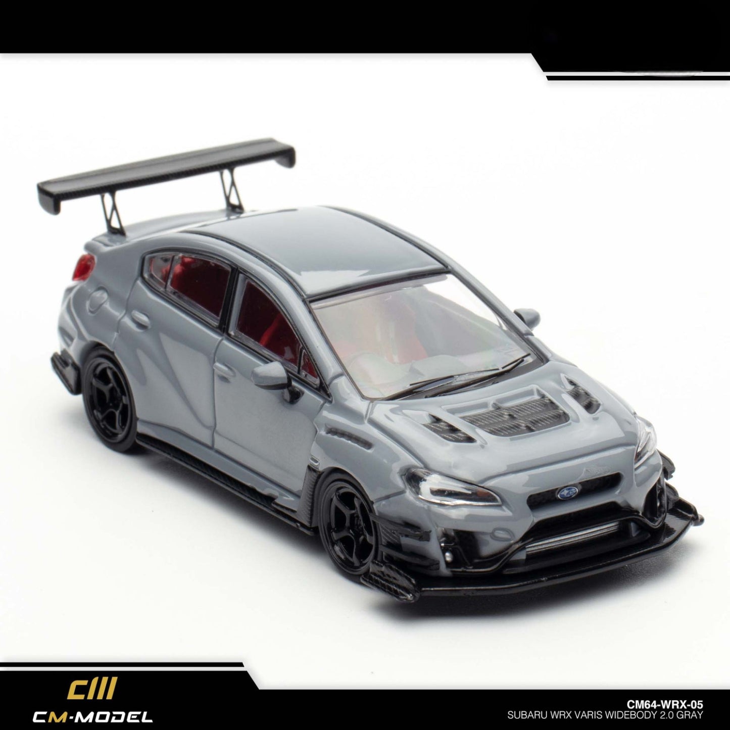 CM Model - Subaru WRX Varis Widebody 2.0 – Gray - CM64-WRX-05