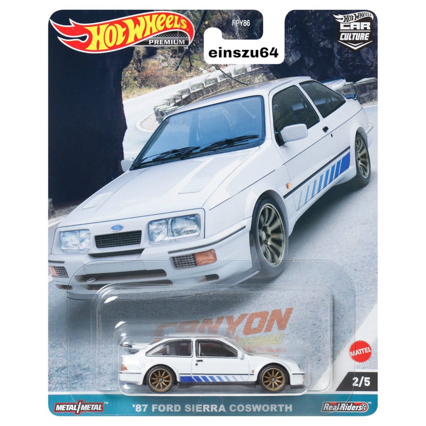 Hot Wheels 2023 - Canyon Warriors - ´87 Ford Sierra RS Cosworth - HKC54 - Car Culture - 1:64