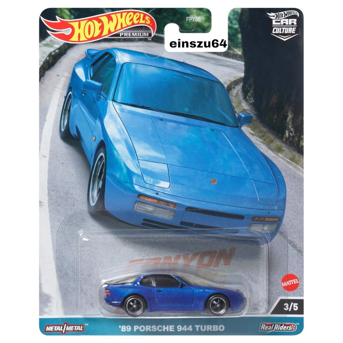 Hot Wheels 2023 - Canyon Warriors - ´89 Porsche 944 Turbo - HKC56 - Car Culture - 1:64