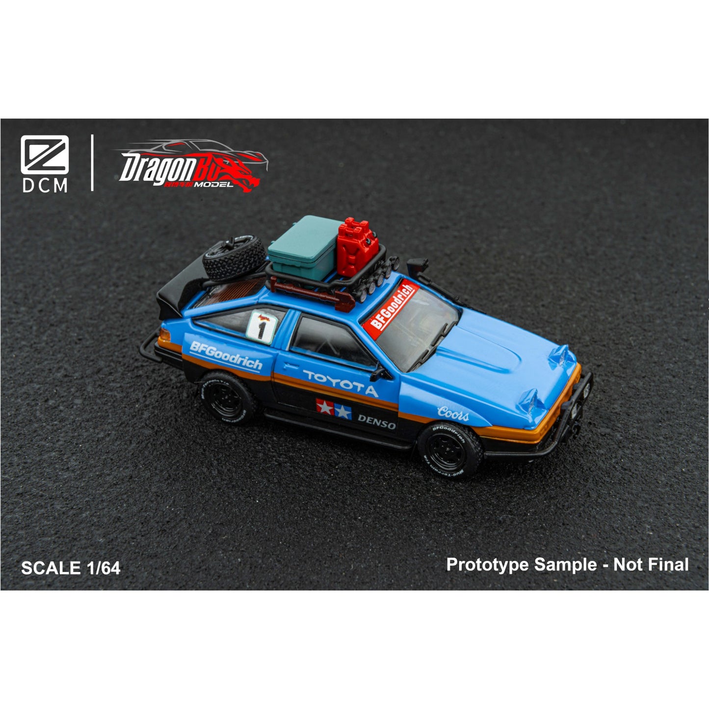 D.BO Models - Pre-Order - AE86 Dooms Day, Titanium Blue - DBM64-AE86D-TBLU