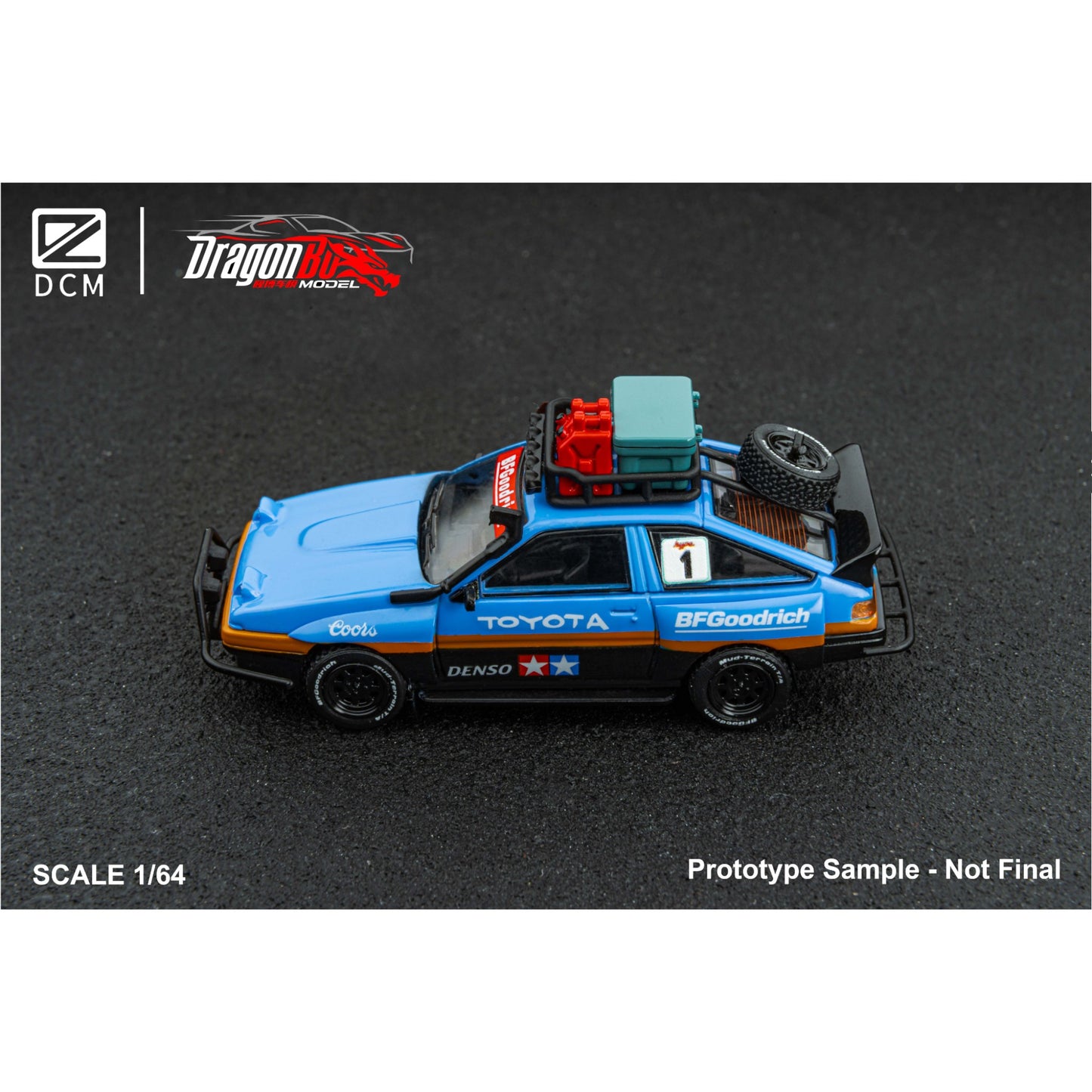 D.BO Models - Pre-Order - AE86 Dooms Day, Titanium Blue - DBM64-AE86D-TBLU