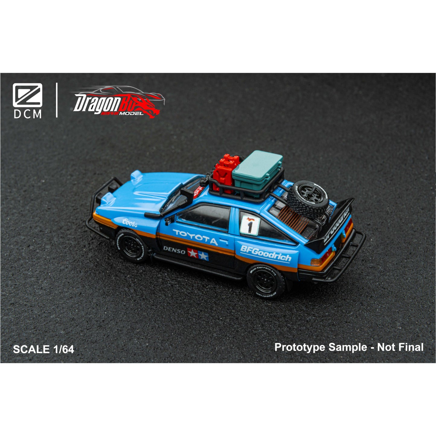 D.BO Models - Pre-Order - AE86 Dooms Day, Titanium Blue - DBM64-AE86D-TBLU