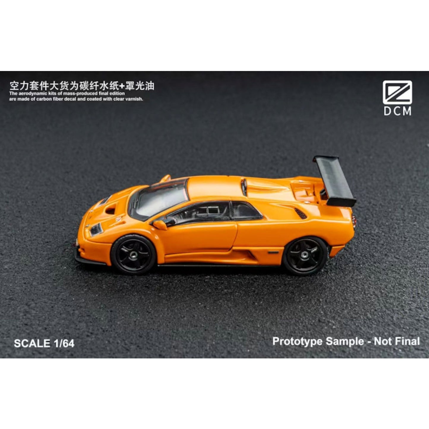 DCM Models- Pre-Order - Lamborghini Diablo GT-R, orange - DCM64-DIAGTR-ORG