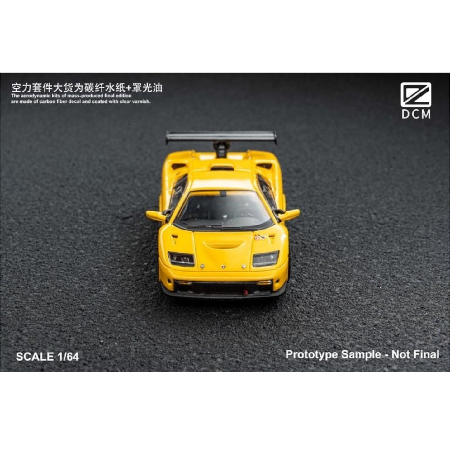 DCM Models- Pre-Order - Lamborghini Diablo GT-R, yellow - DCM64-DIAGTR-YL