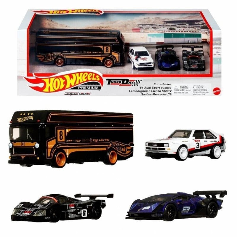 Hot Wheels 2023 - Diorama - Audi, Mercedes, Lamborghini + Truck - HKC15 - GMH39-979N - 1:64