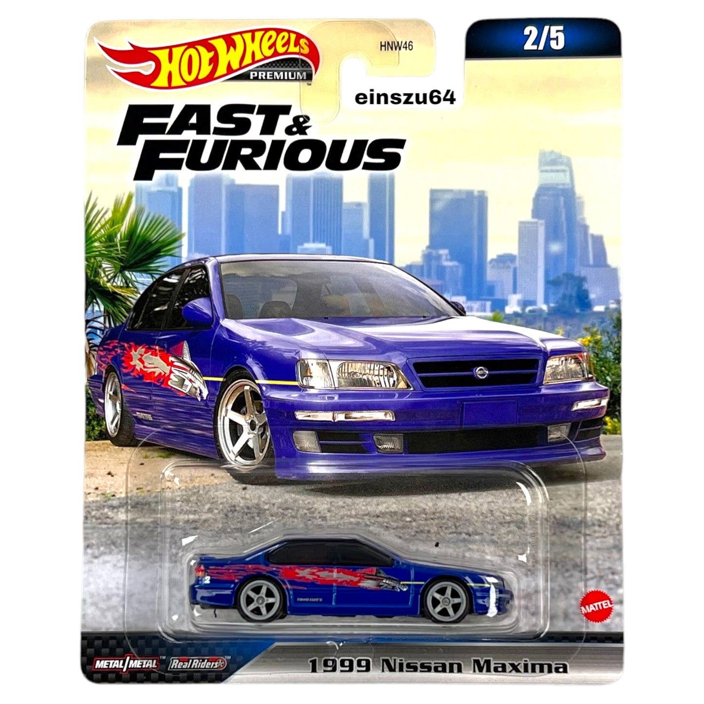 Hot Wheels 2023 - Fast & Furious - 1999 Nissan Maxima - HKD23 - 1:64