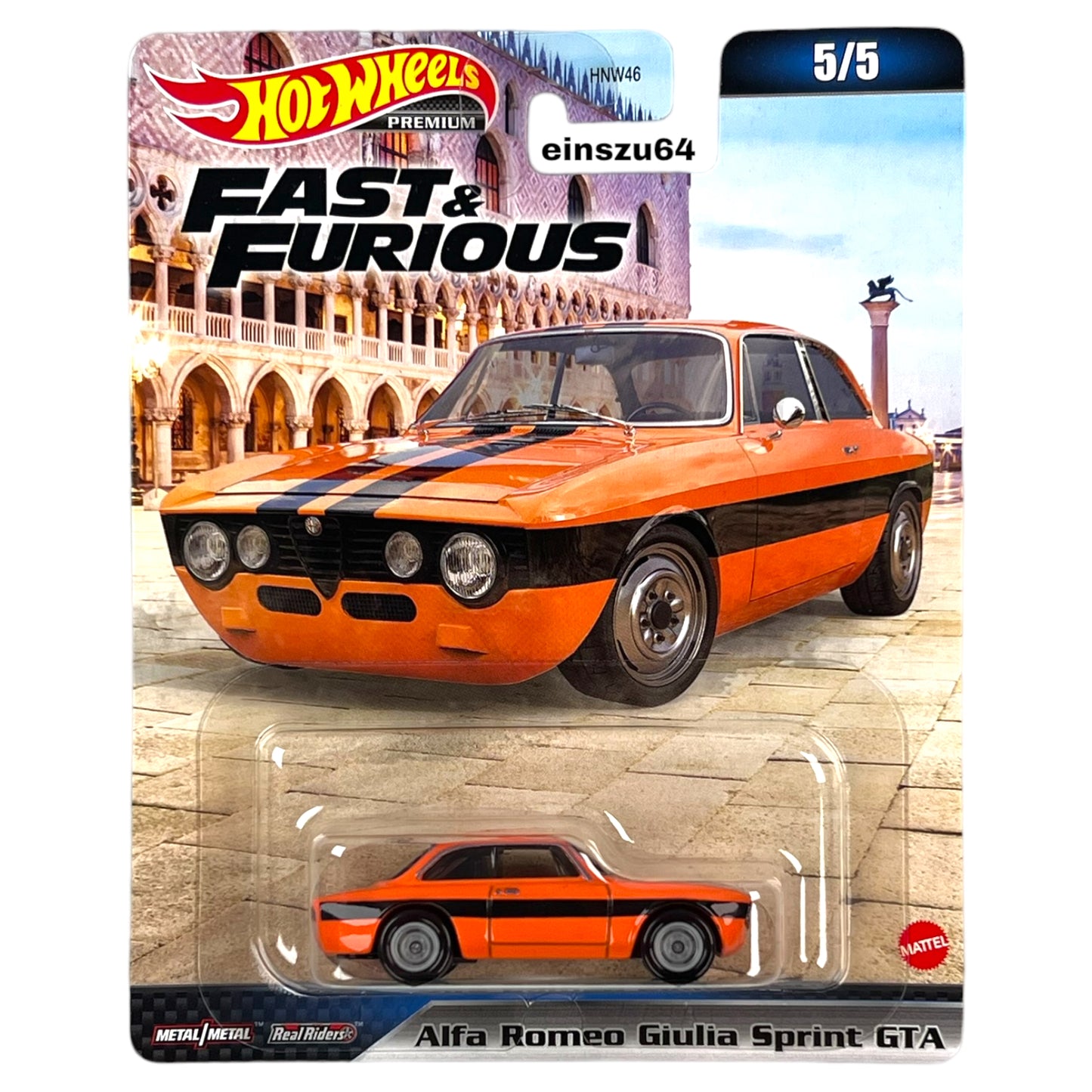 Hot Wheels 2023 - Fast & Furious - Alfa Romeo Giulia Sprint GTA - HKD29 - 1:64