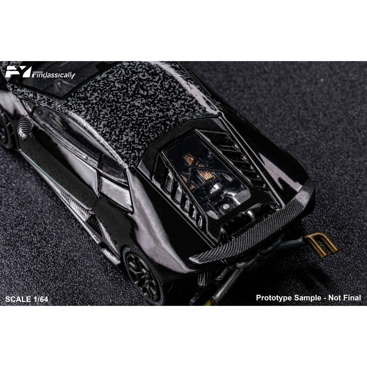 FineClassically - Pre-Order - Huracan LP610-4, Black Carbon - FC64-LP610-BLK