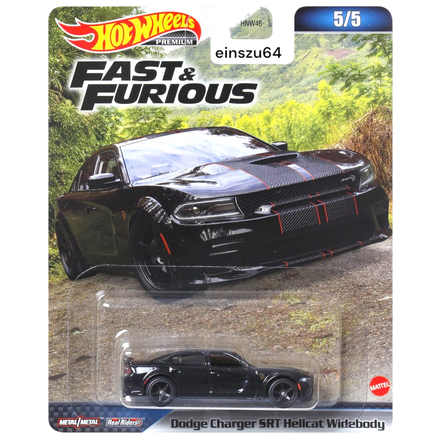 Hot Wheels 2023 - Fast & Furious - Dodge Charger Hellcat Widebody  - HNW50 - 1:64