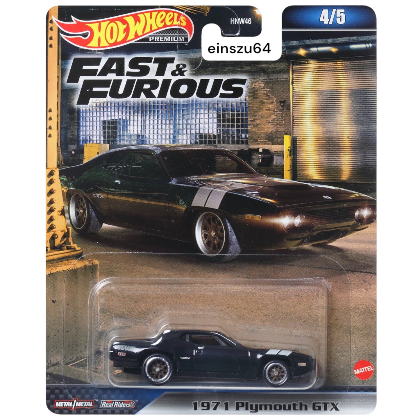 Hot Wheels 2023 - Fast & Furious - 1971 Plymouth GTX - HNW55 - 1:64