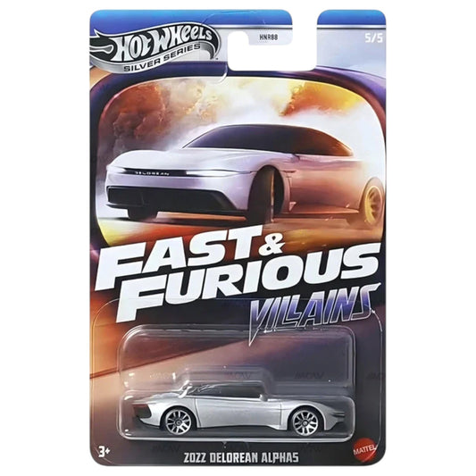 Hot Wheels 2025 - Fast & Furious - Villains - 2022 DeLorean Alpha5 - JBY38