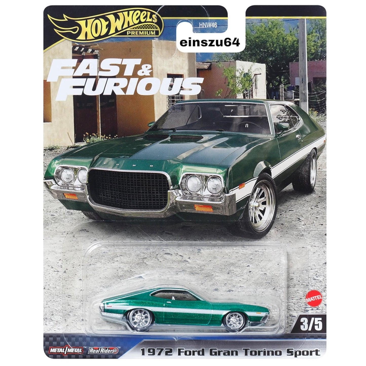 Hot Wheels 2024 - Fast & Furious - 1972 Ford Gran Torino Sport - HYP72 - 1:64