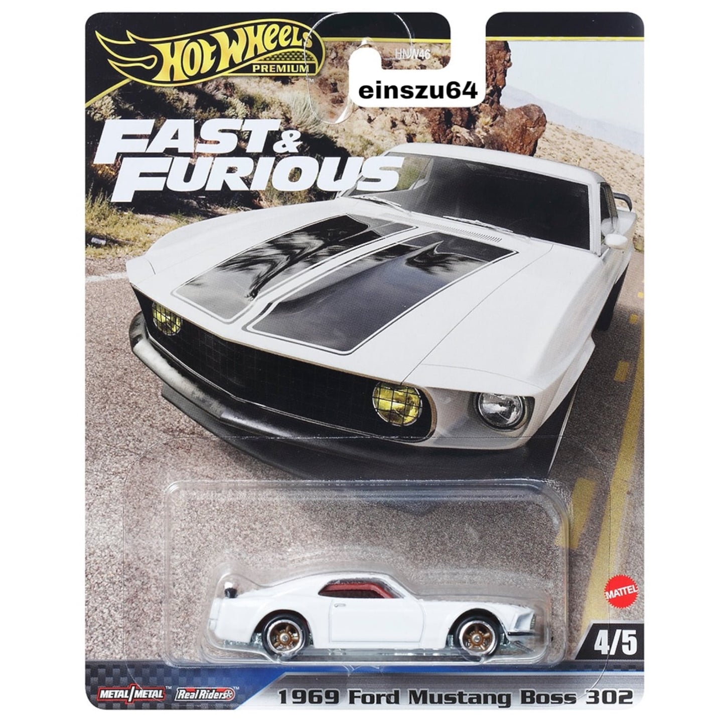 Hot Wheels 2024 - Fast & Furious - 1969 Ford Mustang Boss 302 - HYP71 - 1:64