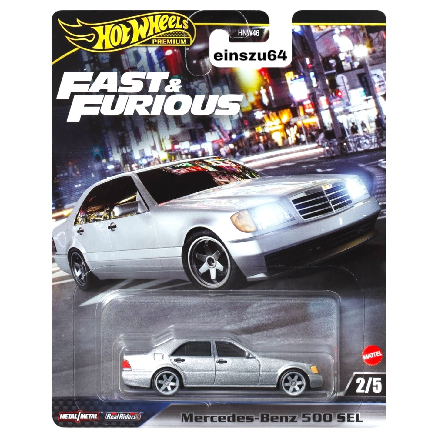 Hot Wheels 2024 - Fast & Furious - Mercedes-Benz 500 SEL - HRT94 - 1:64