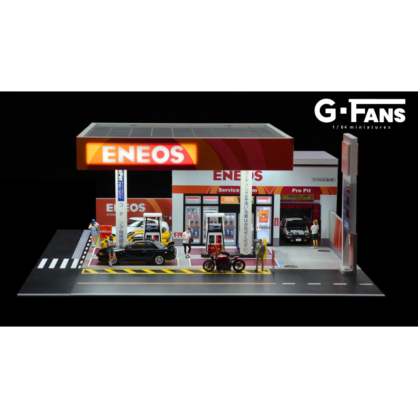 GFans - Pre-Order - Diorama Eneos Scene Tankstelle mit LED Beleuchtung - 710038