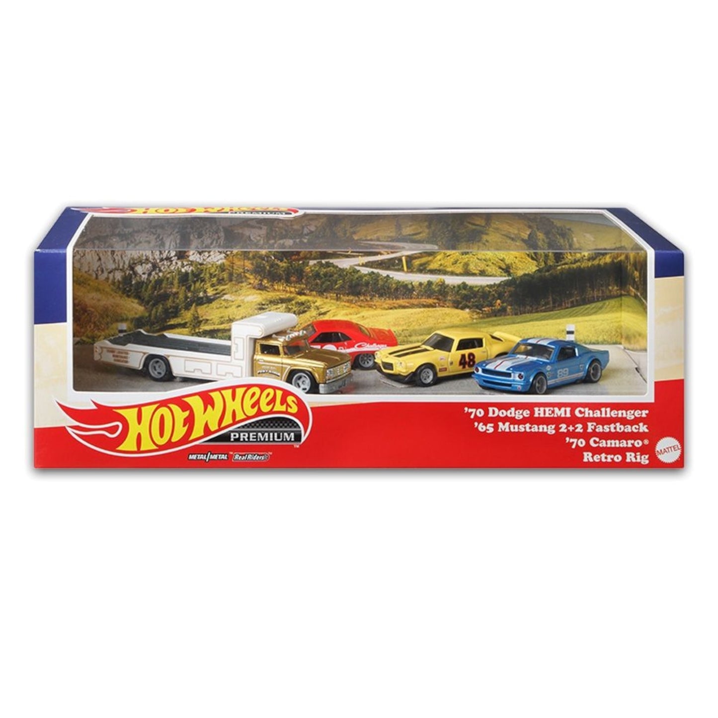 Hot Wheels 2023 - Diorama - Dodge, Mustang, Chevrolet + Truck- GMH39-956E