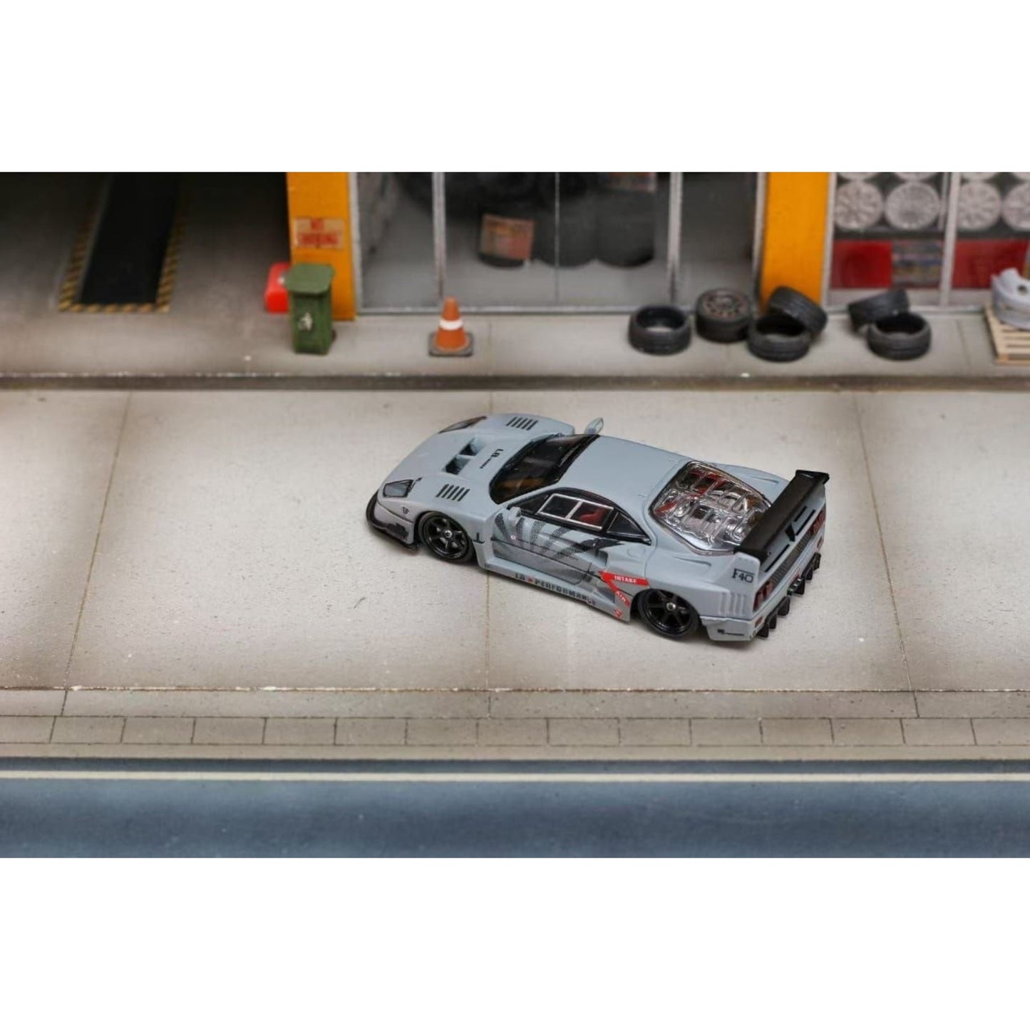 Ghostplayer - Pre-Order - Liberty Walk F40, Cement Grey - GP64-F40-CG