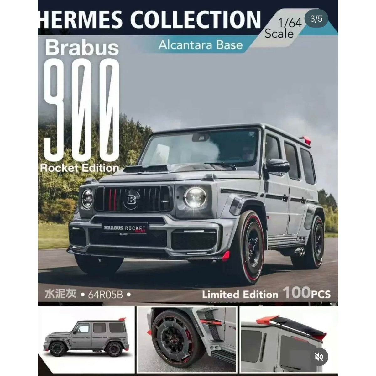 Hermes Collection - Brabus 900 Rocket Edition - Cement Gray - HC64-64R05B