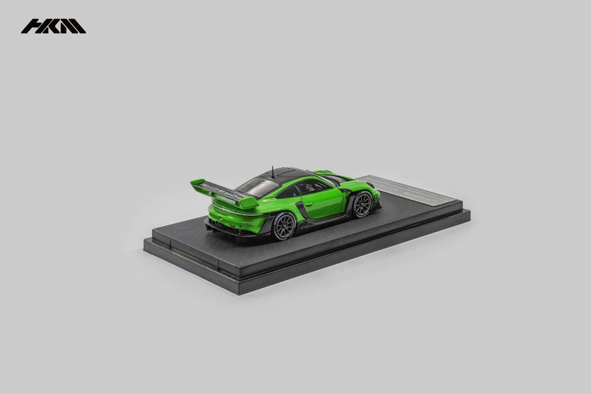 HKM Model - Pre-Order - Porsche 911 (992) GT3 Rennsport, Brumos Wing, Viper green - HKM64-992-VGR