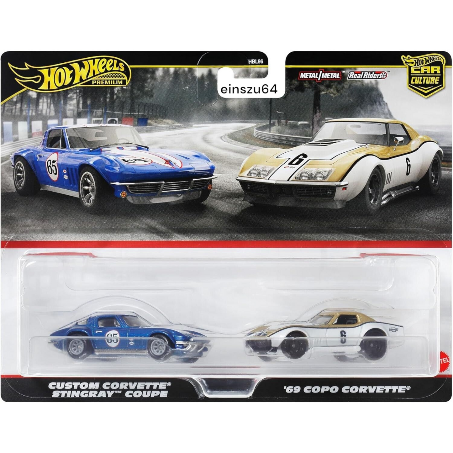 Hot Wheels 2024 - 2-Pack - Custom Corvette Stingray Coupe - ´69 Copo Corvette