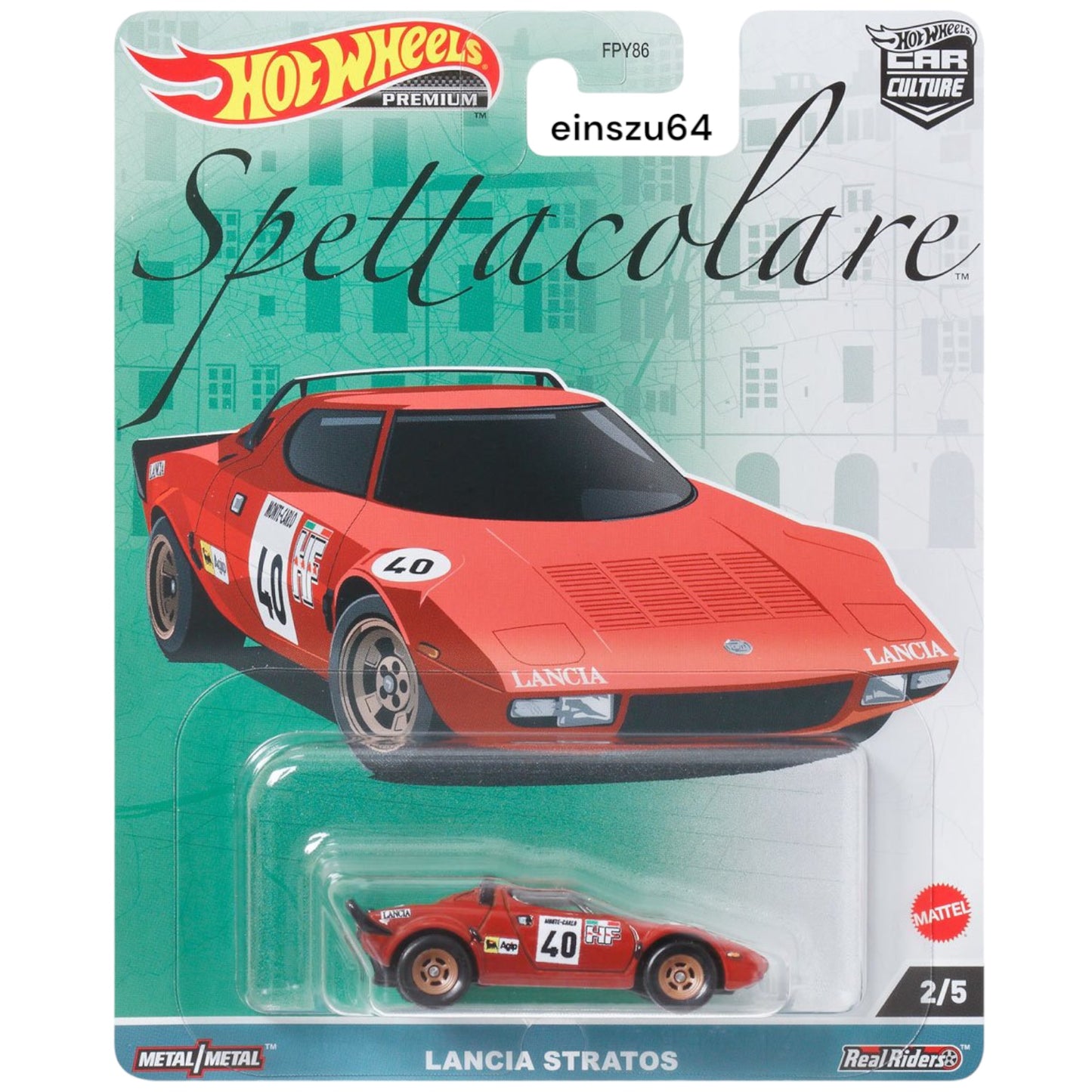 Hot Wheels 2023 - Spettacolare - Lancia Stratos - HKC49 - Car Culture - 1:64