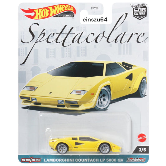 Hot Wheels 2023 - Spettacolare -  Lamborghini Countach LP 5000 QV - HKC47 - 1:64