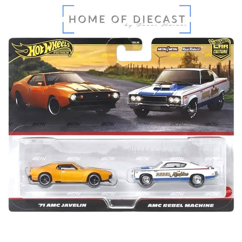 Hot Wheels 2025 - 2-Pack - '71 AMC Javelin - AMC Rebel Machine - JBL06