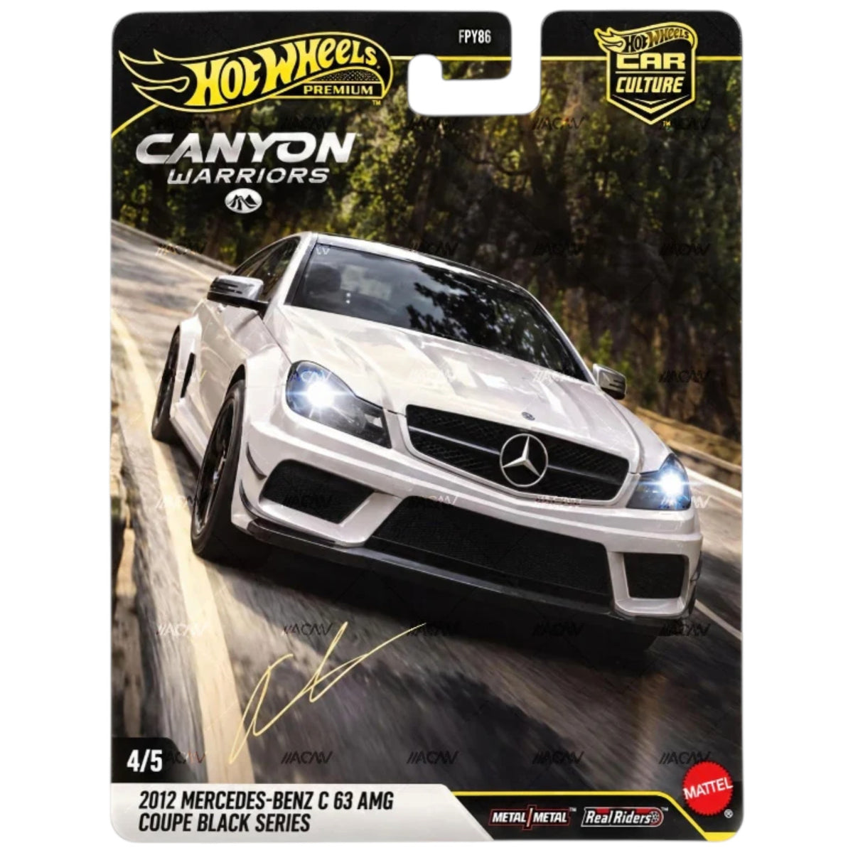 Hot Wheels 2027 - Pre-Order - Canyon Warriors - 2012 Mercedes-Benz C63 AMG Coupe Black Series