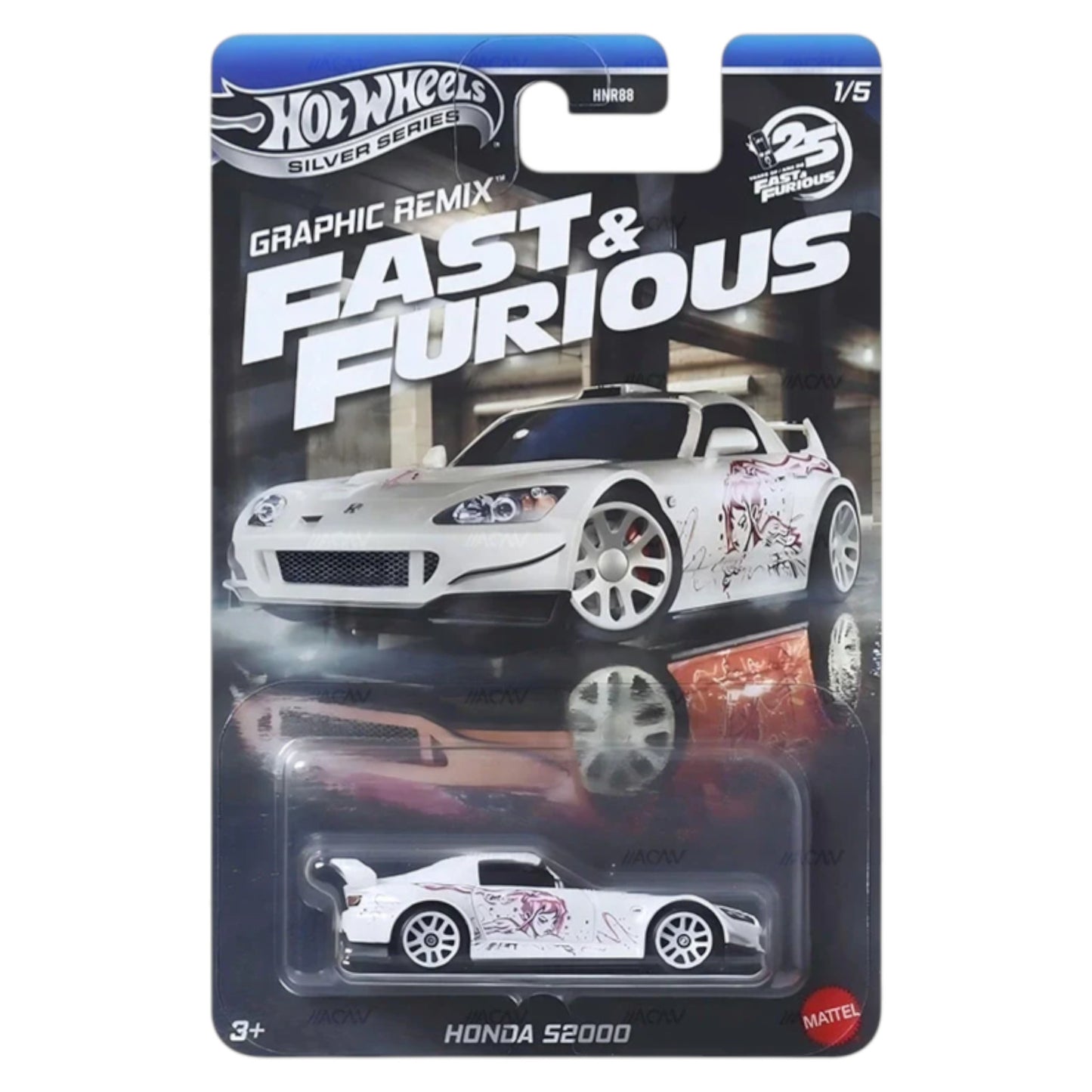 Hot Wheels 2025 - Fast & Furious Graphic Remix - Honda S2000 (ABS version) - JBY44