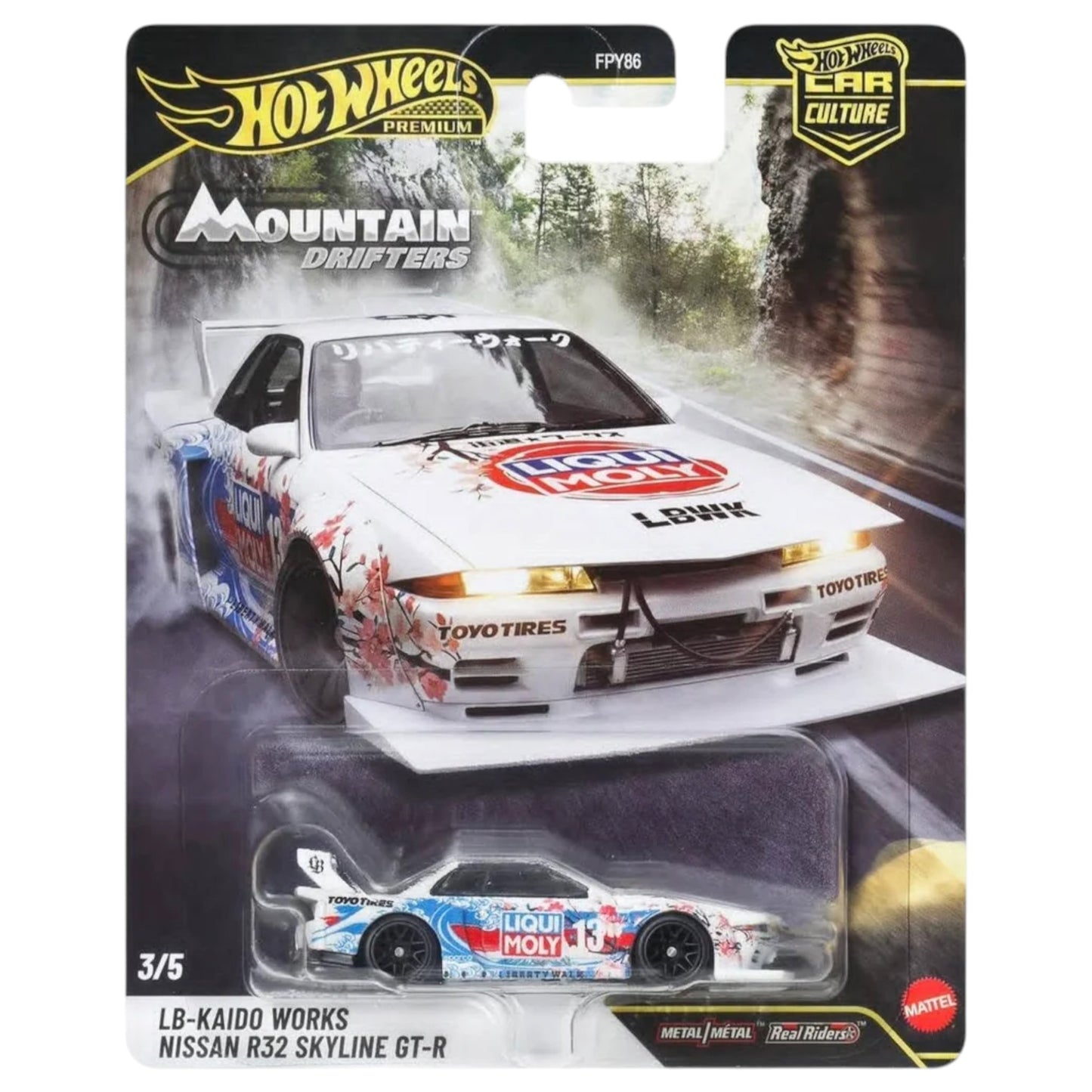 Hot Wheels 2027 - Pre-Order - Mountain Drifters - LB-Kaido Works Skyline R32 Skyline GT-R