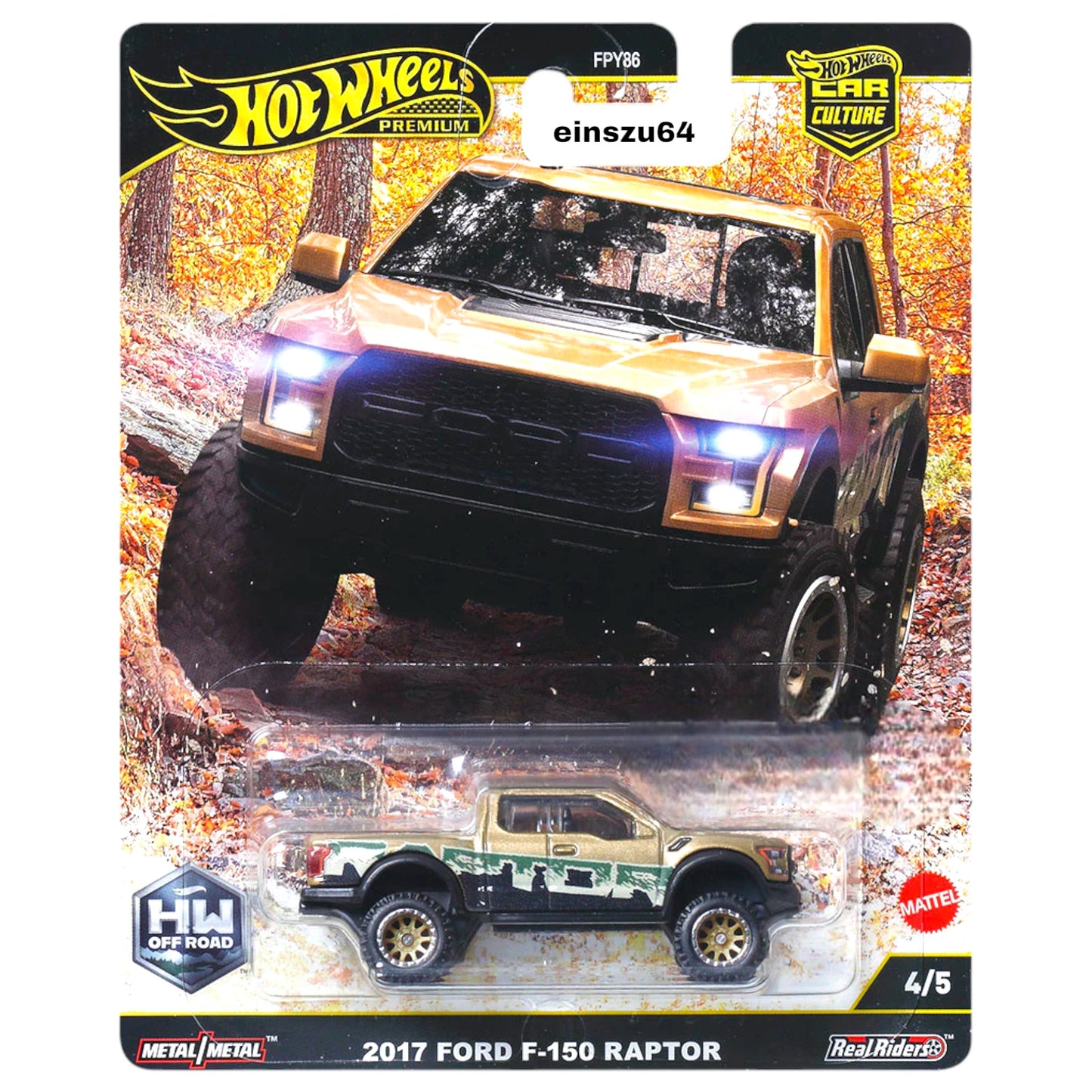 Hot Wheels 2025 - Off Road - 2017 Ford F150 Raptor - JBK70