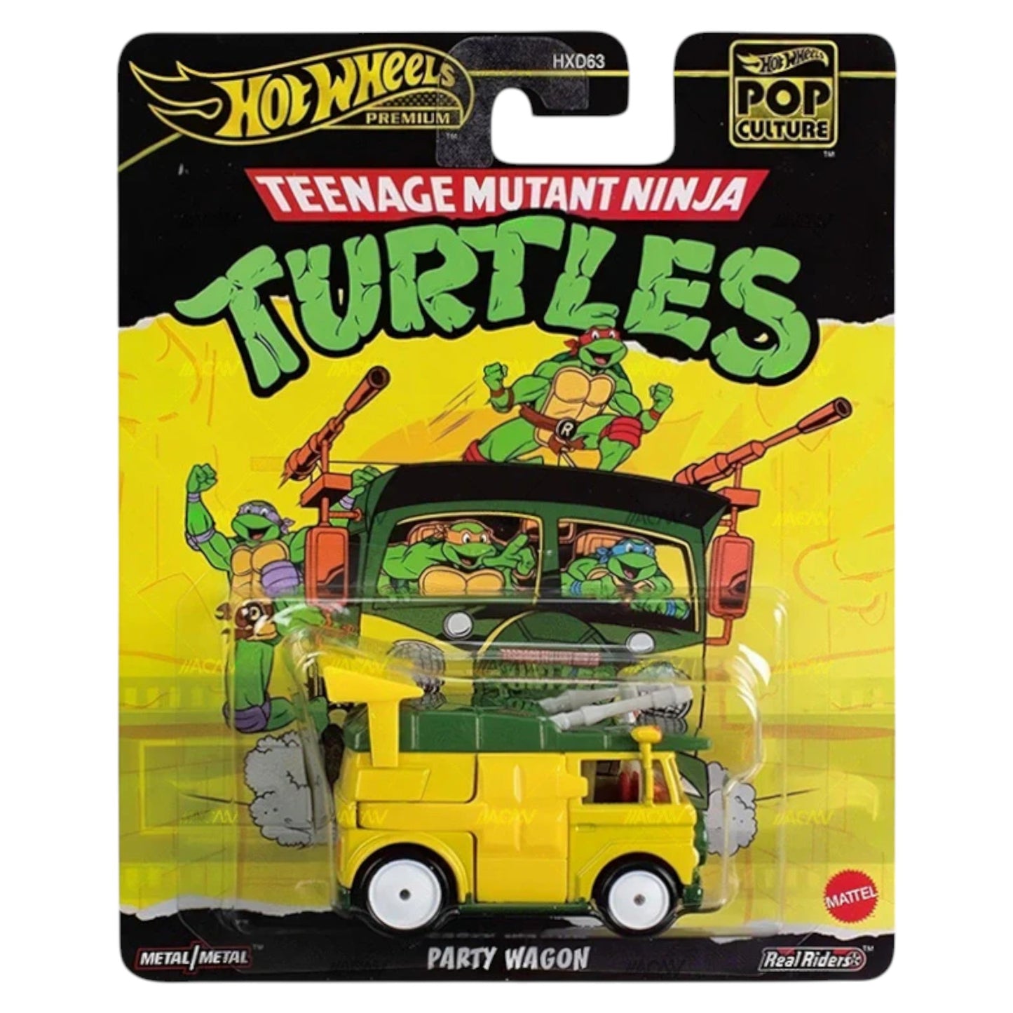 Hot Wheels 2025 - Pop-Culture - TMNT Party Wagon - (Teenage Mutant Ninja Turtles) - HXF04