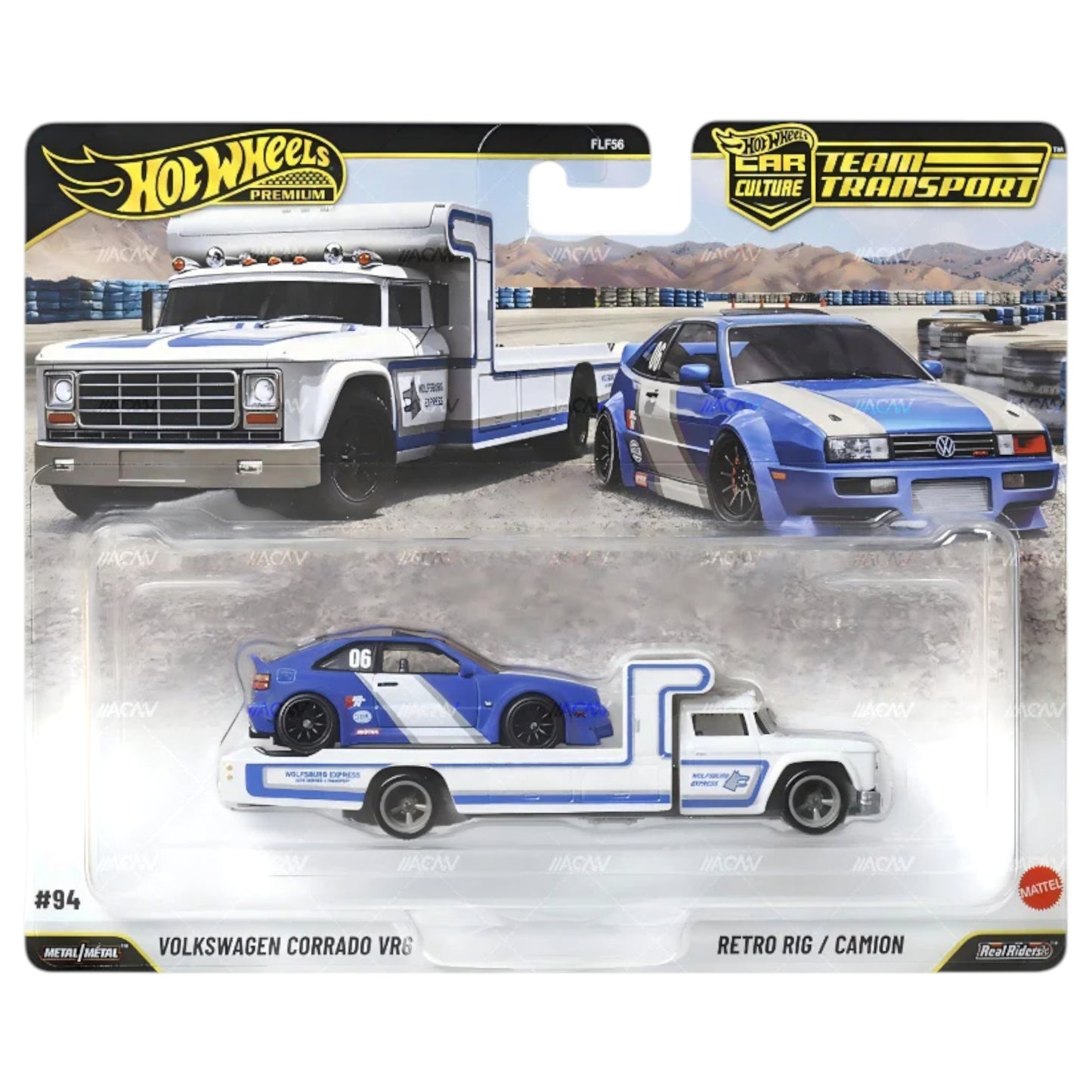 Hot Wheels 2026 - Team Transport - Volkswagen Corrado VR6 + Retro Rig - #94