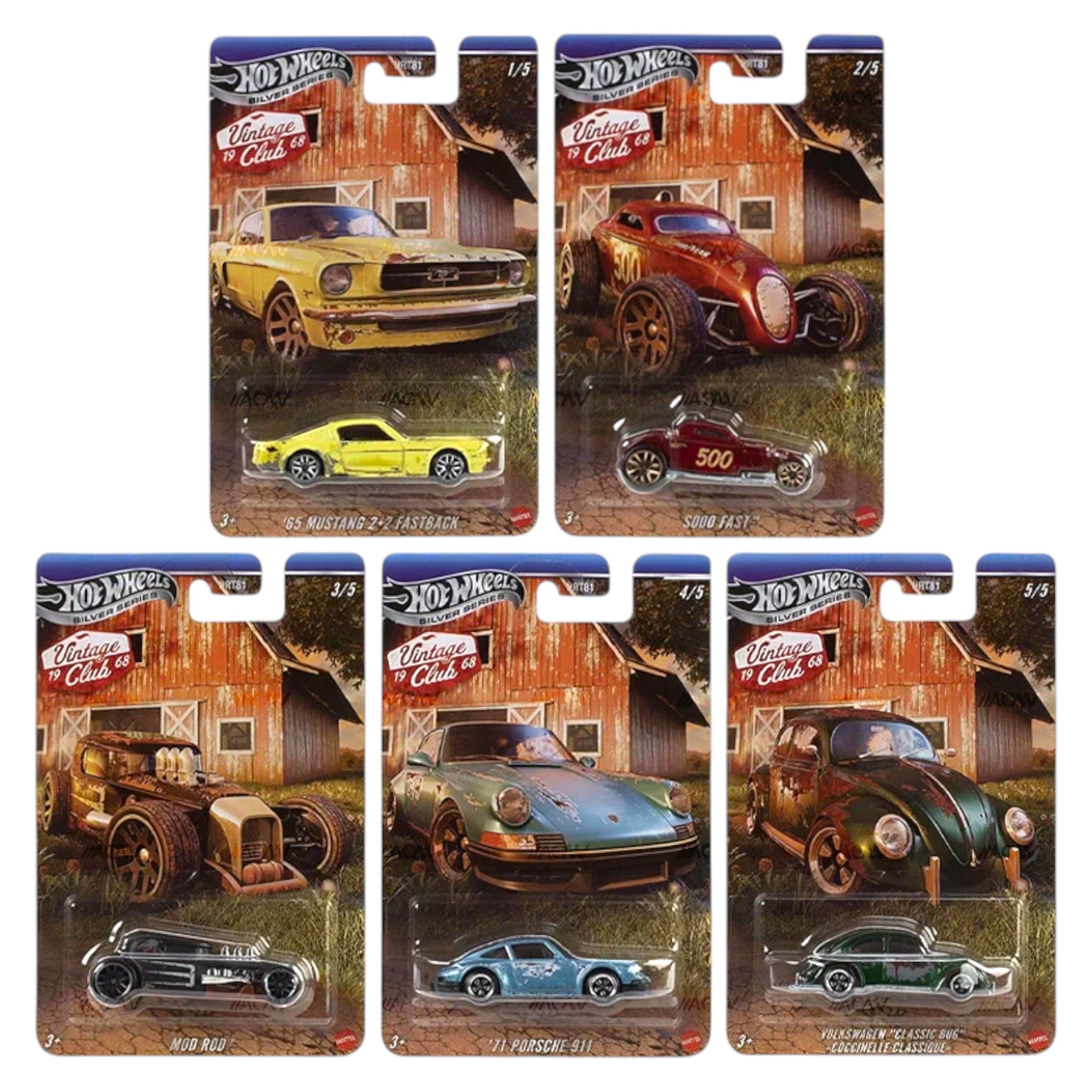 Hot Wheels 2026 - Pre-Order - Vintage Club Set - Mix 1 - 2026 - HRT81