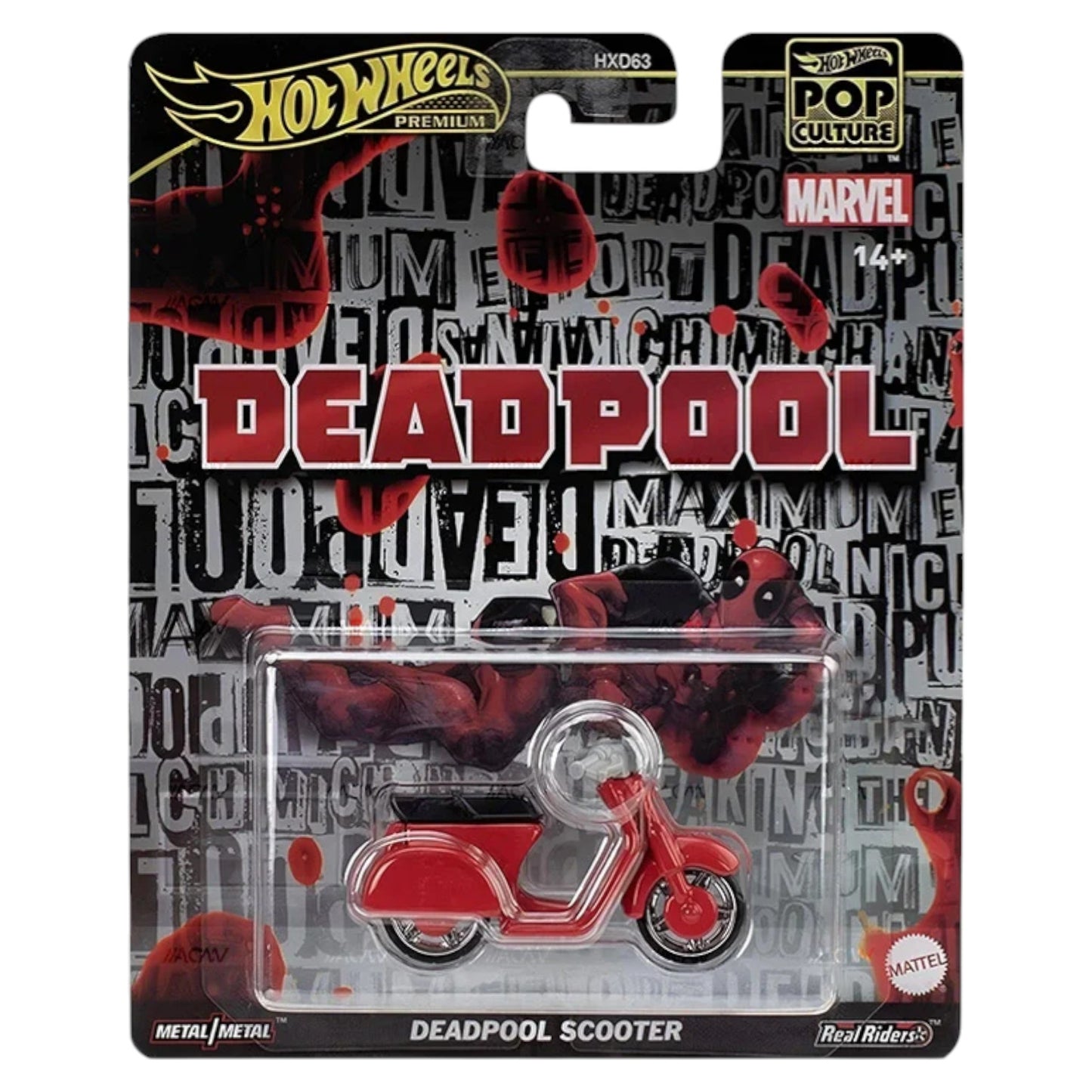 Hot Wheels 2025 - Pop-Culture - Deadpool Scooter - JBL70