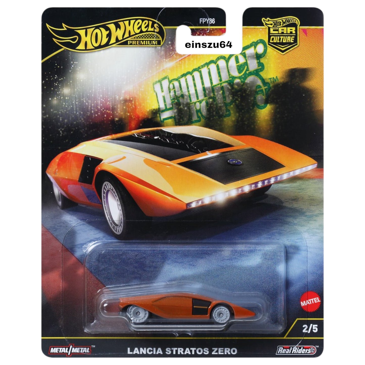 Hot Wheels 2024 - Hammer Drop - Lancia Stratos Zero - HRV77