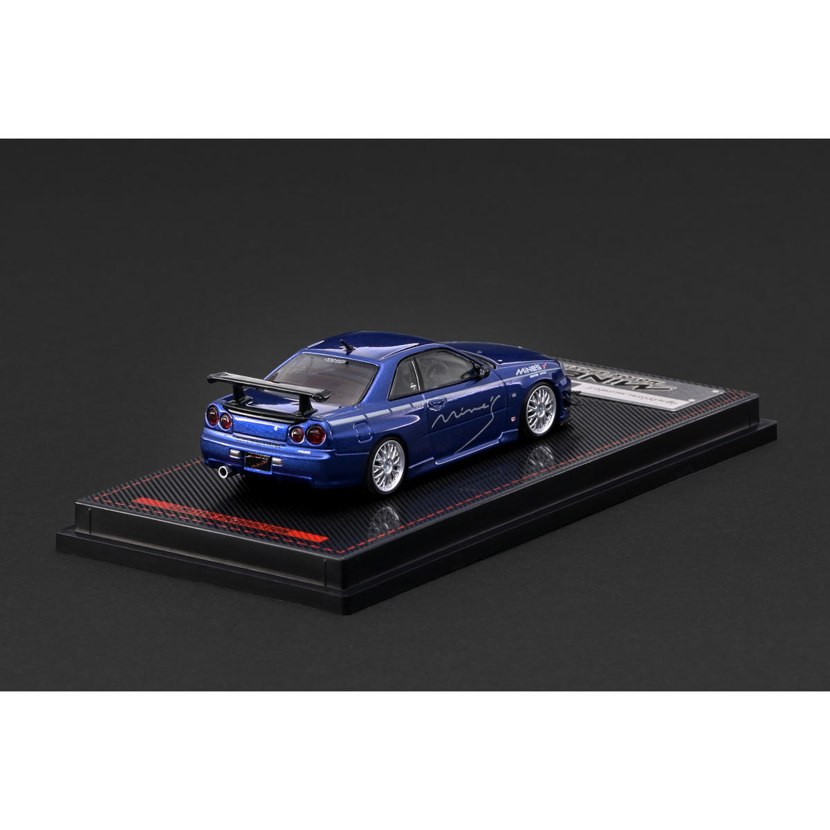 Ignition - Pre-Order - Nissan Skyline GT-R Mine's (R34) Blue Metallic - IG4094