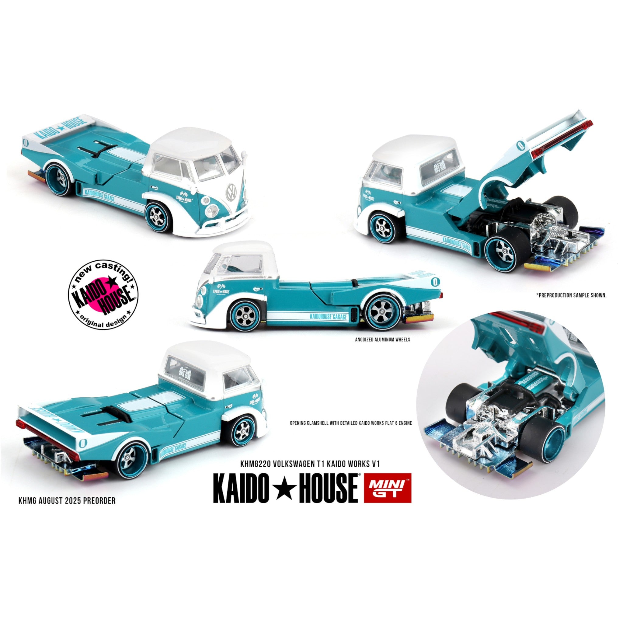 Mini GT Kaido House - Pre-Order - Volkswagen T1 Kaido Works V1 - KHMG220