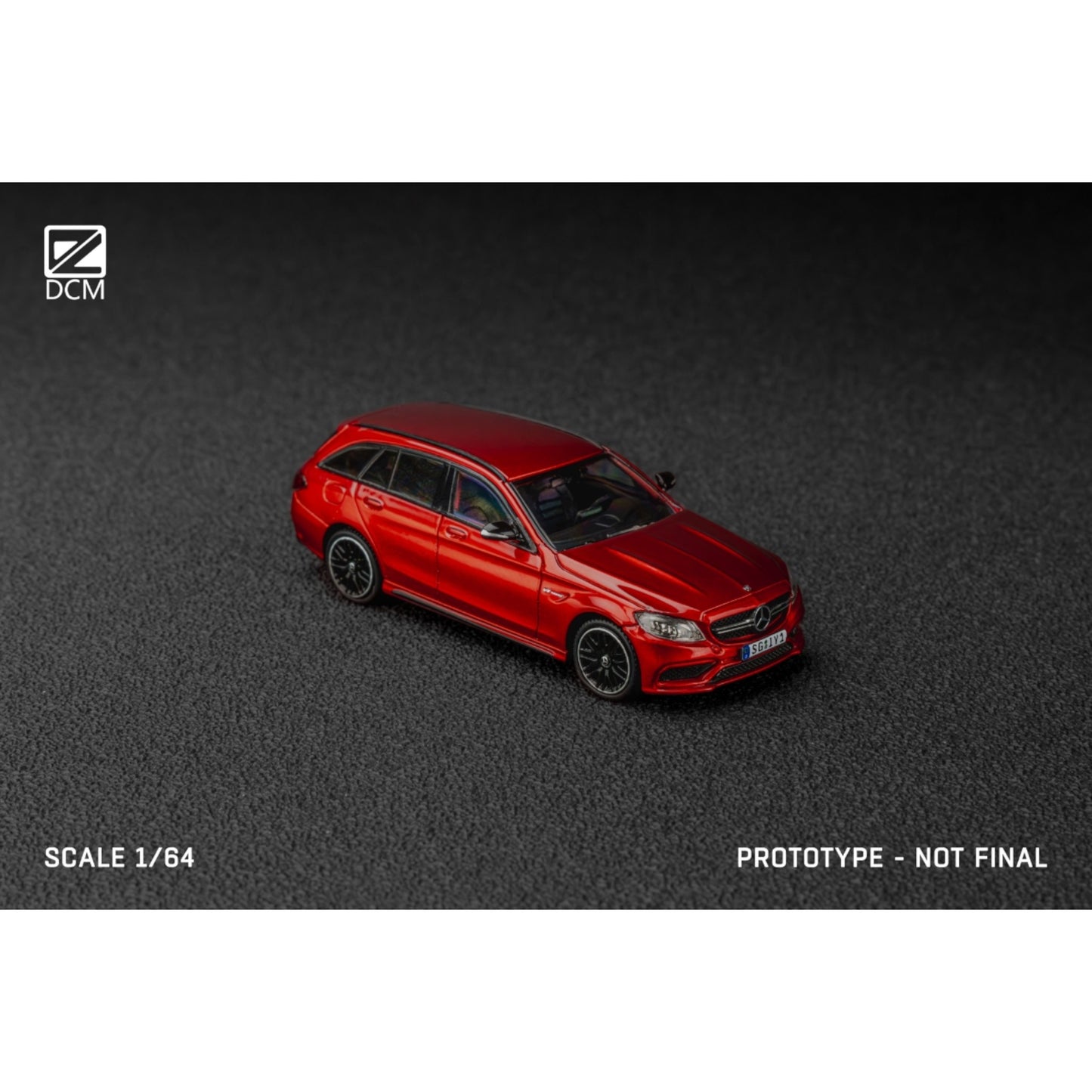 Pre-Order bis 23.08.2025 - DCM Models - C63S AMG S205, Wagon, Candy Red