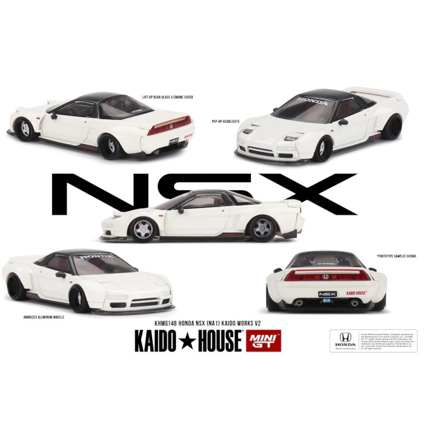 Mini GT Kaido House - Honda NSX (NA1) Kaido WORKS V2 - KHMG148 - 1:64