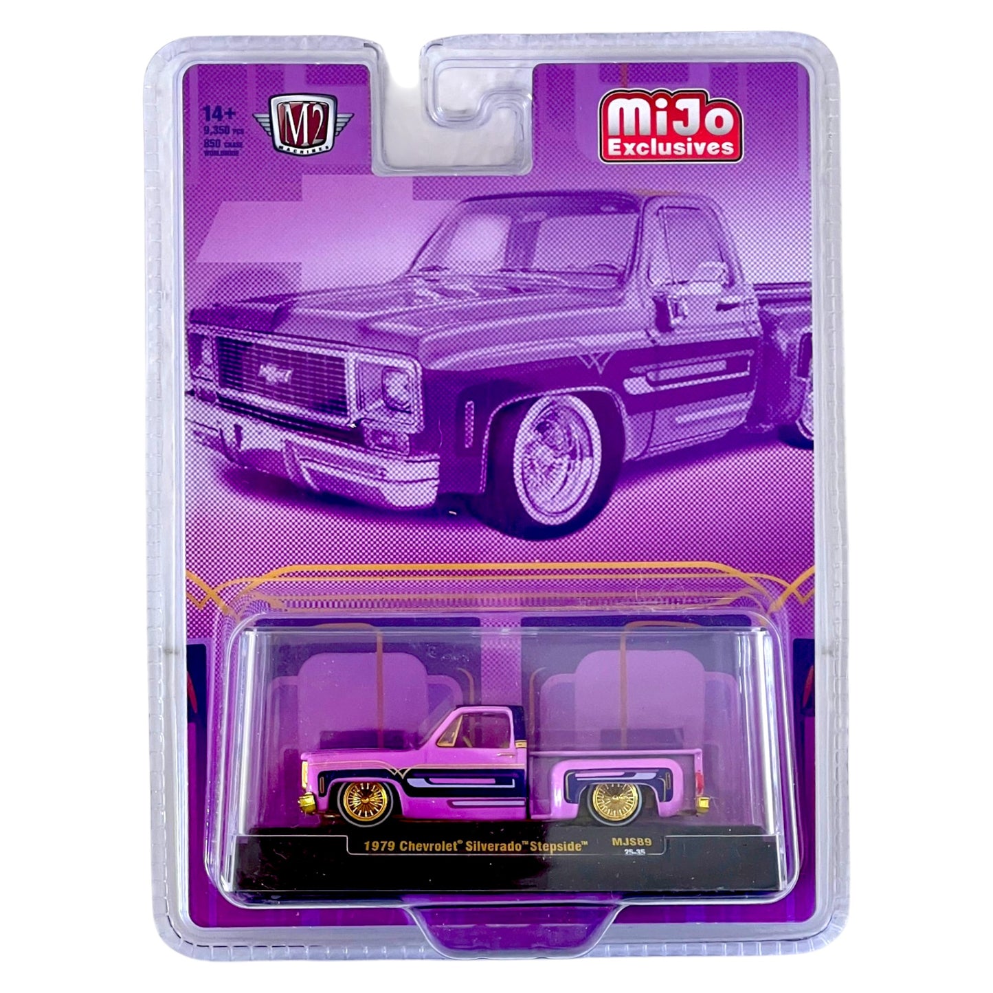 M2 Machines - 1978 Chevrolet Silverado Stepside Lowrider, purple - 31500-MJS89 - Chase Car