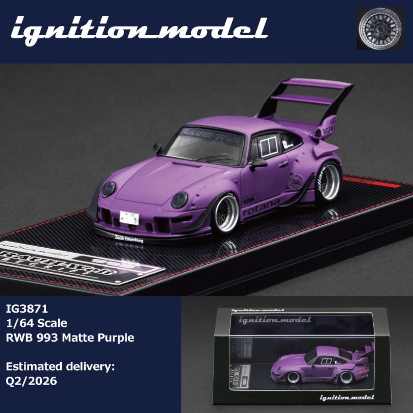 Ignition - Pre-Order - RWB 993 Matte Purple - IG3871