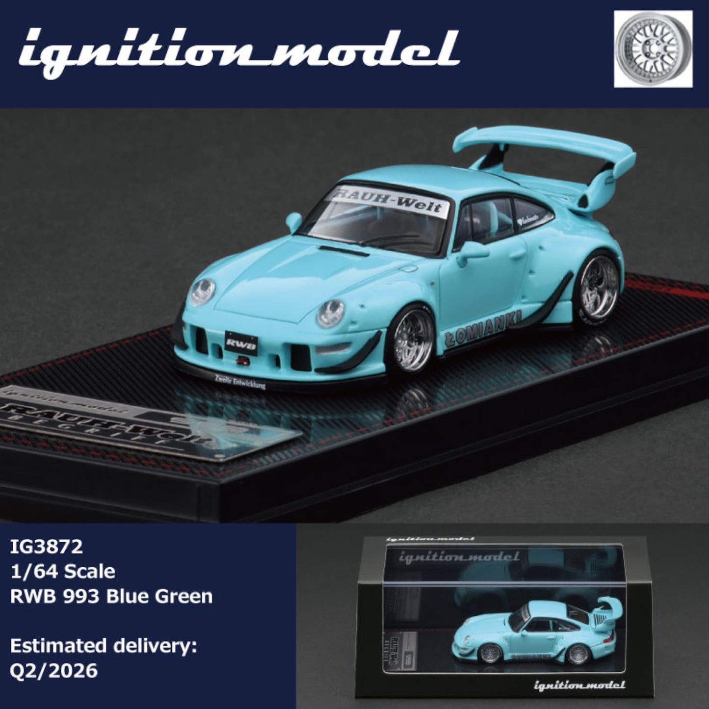 Ignition - Pre-Order - RWB 993 Blue Green - IG3872