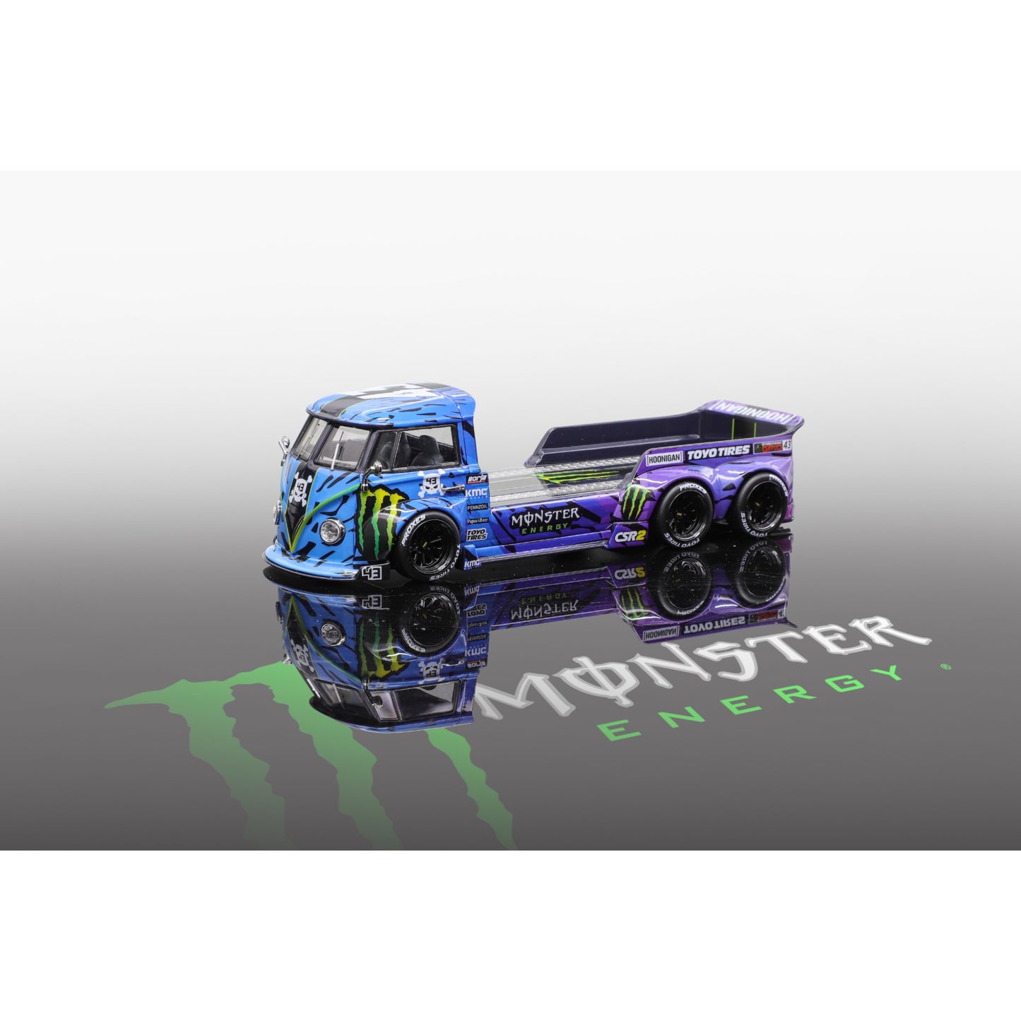 Liberty Diecast - Pre-Order - VW Trailer, Monster #43 - LIB64-VWT-MON3
