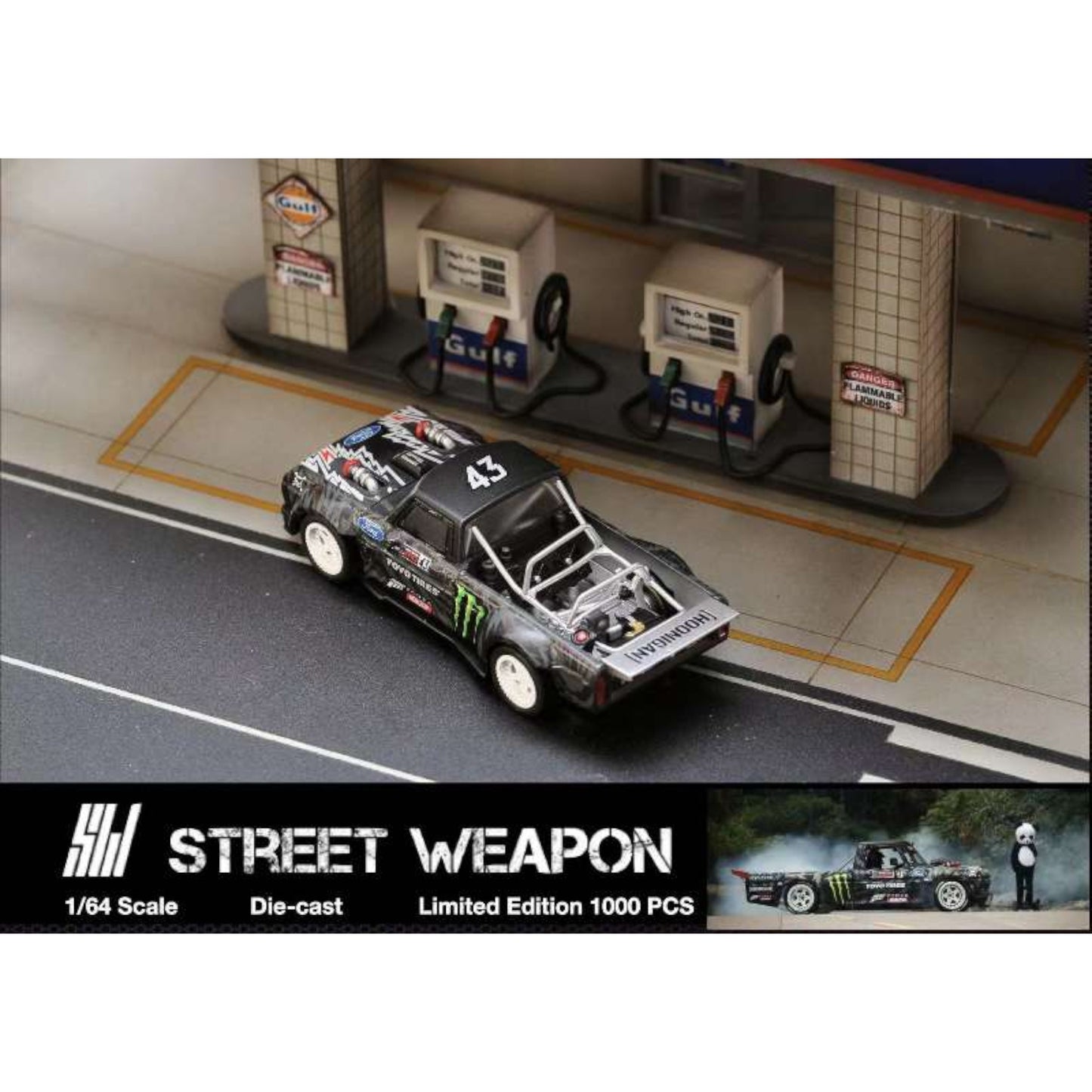 Street Weapon - Pre-Order - Ford F-150 Hoonigan *Monster*, black/green - STW216