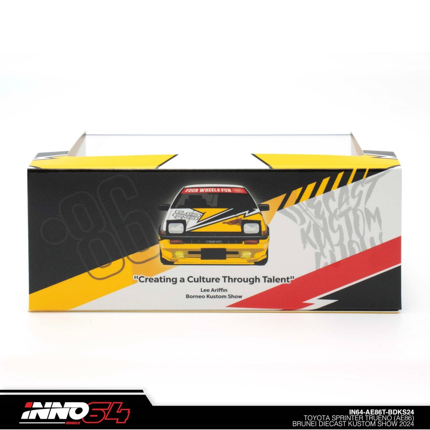INNO64 - Toyota Sprinter Trueno AE86 *Brunei Diecast Kustom Show 2024* - IN64-AE86T-BDKS24